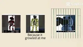 Noo-noo is in a cage