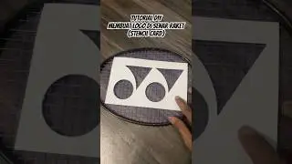 stencil card diy #raketbadminton #yonex #stencilcard #diy