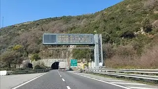Da Genova Priaruggia a Genova Bolzaneto con autostrada A12 direzione Genova e  A7 direzione Milano