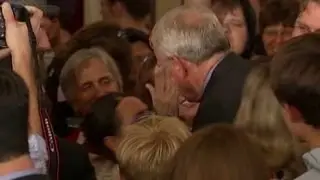 Mayor Tom Barrett slapped in the face after conceding Wisconsin race