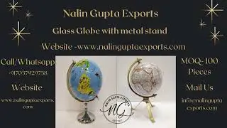 Designer Globes with Metal & Wooden Stand #nalinguptaexports #export #globes #metalhandicrafts