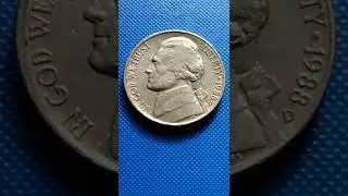 Price of 1988 D Jefferson Nickel #shorts