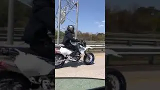 DRZ400SM Highway Run!!! #Shorts