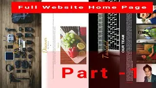 Full Home Page Website Design Using Html , Css & Js | Part - 1