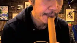 How to make a Sound on the Shakuhachi Bamboo Flute.
