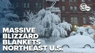 Historic snowstorm disrupts flights, forces millions to stay home in Northeast US