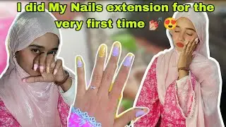 I did My Nails extension for the Very first time 💅🏼😍 || VLOG || Numaishee Jahan 