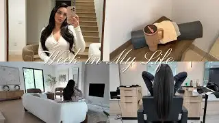 a week in my life | influencer event, glow up treatments, clean girl aesthetic and more