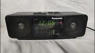 1980&rsquo;s Vintage Panasonic RC-X220 AM FM Stereo Clock Radio