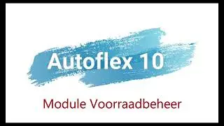 Autoflex 10 - Voorraadbeheer