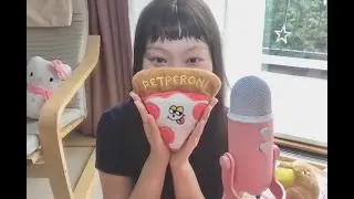 dog toys for bilbo🐶 crinkles & tapping asmr🍕🥐
