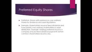 Meaning and Types of Equity Shares Presentation