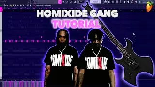 How To Make HARD GUITAR Beats For HOMIXIDE GANG!!