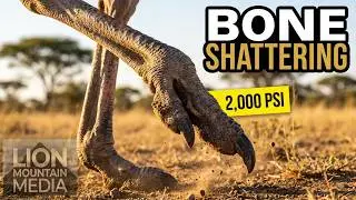 Okavango Ostriches Fighting  | Classic Wildlife | Stock Footage
