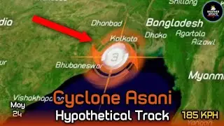 Cyclone Asani Hypothetical Track Animation (S-2) 2022 Hypothetical Cyclone Season North Indian Ocean