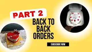 Orders in a day part 2 | Bento cake | customised cake topper | white red birthday cake | Coimbatore