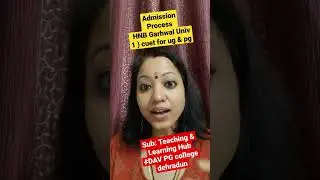 # shorts video Admission Process HNB Garhwal University - Uttarkhand for UG & PG Courses ll