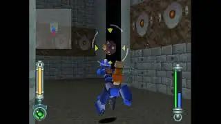 MegaMan Legends 2 - 17 - roll's not picking up reaverbots while rock shoots a clam in the face