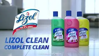 Lizol clean, Complete clean || Choose new Lizol All-in-1 Floor Cleaner