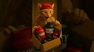 From Weak to Warrior: The Cat Who Fought Back&rdquo;#animation #cat #meow #catai #ai #sadcat #muscle