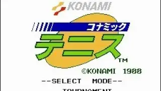 Konamic Tennis Nintendo Famicom Disc System Japan Gaming Playing Complete