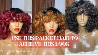 PACKET HAIR BLEND YOU CAN USETO ACHIEVE THIS OMOTALA FRINGE #shoppingonline #wiglover  #blendedhair