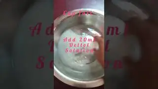 Antiseptic solution preparation# home made antiseptic solution #dressing solution #youtube shorts