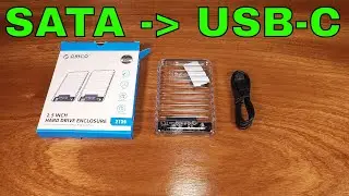 Прозрачный USB-SATA-адаптер Orico