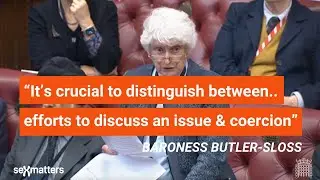Baroness Butler-Sloss - House of Lords conversion therapy debate