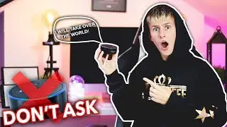 Asking Amazon Alexa *SCARY* SECRET COMMANDS! (Hidden Amazon Alexa Mystery Commands)