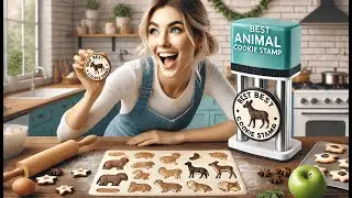 🍪 Sakolla Animal Cookie Cutters With Plunger Stamps Set | Best Animal Cookie Stamp 🍪
