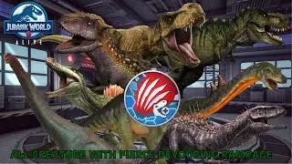 All Creatures With Fierce Devouring Rampage - Jurassic World Alive