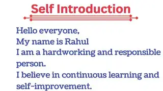 How to Introduce Yourself in Simple Words