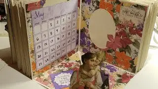 Calendar Pop-up Mini Album using BoBunny 