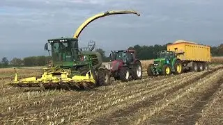 Maïs 2011 | John Deere's vast | Ginaf vast | Fendt vast | Case IH vast | Wet harvest | Partoens