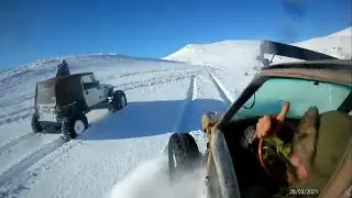 SNOW WHEELING | Suzuki Vitara/ Sidekick  buggy awesome snow wheeling on sugar like powder snow