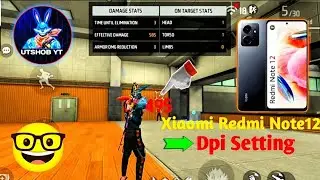 Xiaomi Redmi Note 12 Free Fire Dpi Setting ⚙️ 2025 😱👻