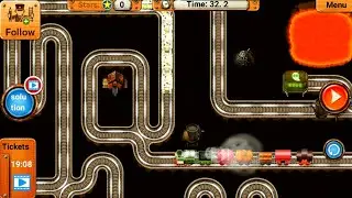 Train Track Maze - Rail Maze 2 - Train Puzzle Game - Android Gameplay #.447