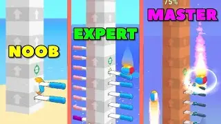 Ball Up: Knife Racing || Noob Expert Master || iOS/Android