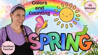Colors and Counting- Old McDonald & Itsy Bitsy Spider- Butterflies & Plants Preschool Learning