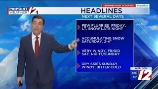 WPRI 12 Weather Now 2/5/26  Snow Saturday, Bitter Cold Weekend