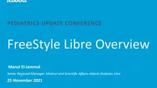 FreeStyle Libre Flash Glucose monitoring  Overview Dr Manal El-Jammal