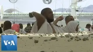 Hajj Pilgrims Participate in &lsquo;Stoning of Devil&rsquo; Tradition in Saudi Arabia