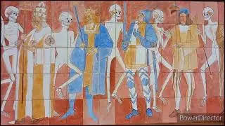 La danse macabre de Lirey coll&eacute;giale ou fut conserv&eacute; le linceul de Turin pendant 60 ans au Moyen-&acirc;ge