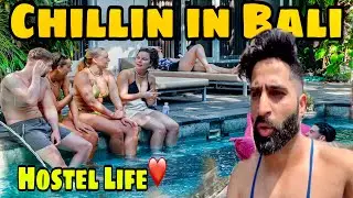 Bali Hostels With Australians ❤️| Chilling In Bali - Indonesia😍