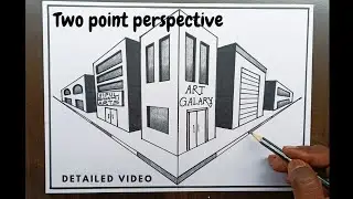 HOW TO DRAW TWO POINT PERSPECTIVE DRAWING @VipulSwamiArts