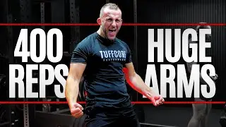 400 REP UPPER BODY CHALLENGE | Brutal ARMS, Chest & Shoulder Workout | Tuffcore Fitness