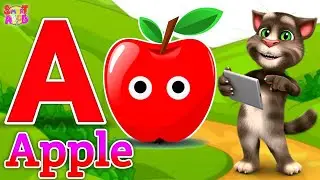Phonics Song 2 with TWO Words in 3D - A For Apple🍎🍏- ABC Alphabet Songs with Sounds for Children's