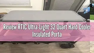 Review RTIC Ultra-Light 32 Quart Hard Cooler Insulated Portable Ice Chest Box for Drink, Beverage, B
