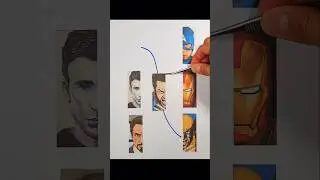 Wolverine Iron man Captain America matching challenge!!! #shorts #viral